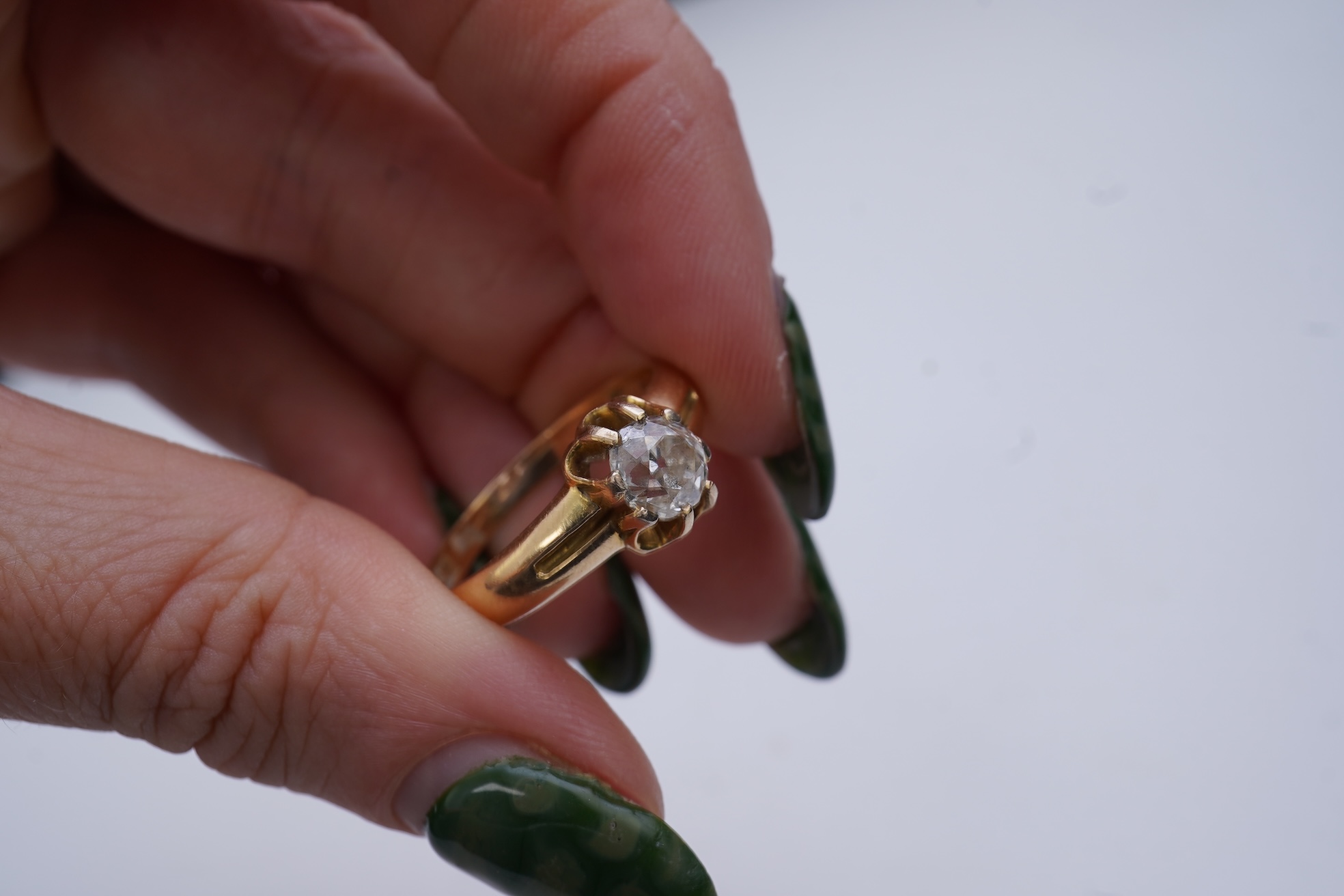 A diamond ring, circa 1911